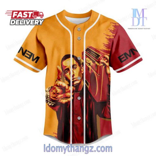 Eminem Yesterday Is Over Just Gonna Stand There And Watch You Lie Baseball Jersey