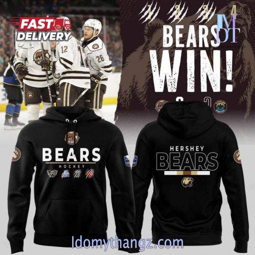 Hershey Bears Final 2024 Black Hoodie