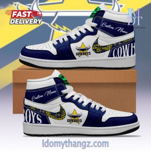 NRL North Queensland Cowboys Personalize Sneakers Air Jordan 1