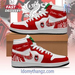 NRL St. George Illawarra Dragons Personalize Sneakers Air Jordan 1