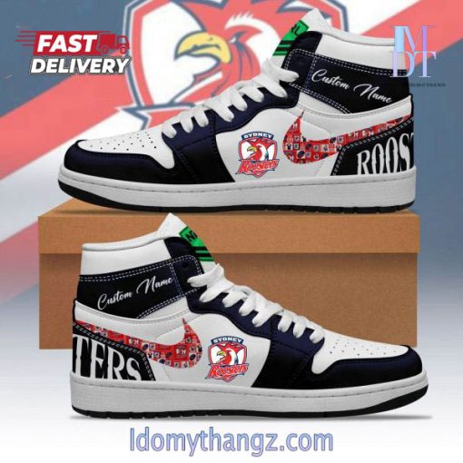 NRL Sydney Roosters Personalize Sneakers Air Jordan 1