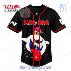 Personalized Super Boo Kig Boo Super Mario Baseball Jersey