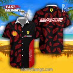 Racing Car Scuderia Ferrari F1 Hawaiian Shirt