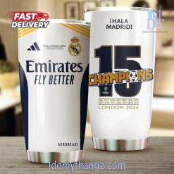 Limited Edition Real Madrid Champions League 15 Tumbler Cup