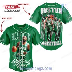 Boston Celtics Different Here Custom Baseball Jersey