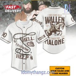 Premium Wallen And Malone Custom Baseball Jersey