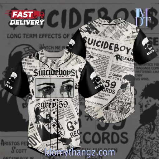 Suicideboys Grey 59 Records Baseball Jersey