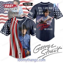 Yes I Am Old But I Saw George Strait On Stage Baseball Jersey