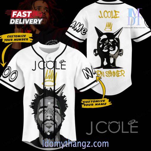 J.Cole Born Sinner Baseball Jersey