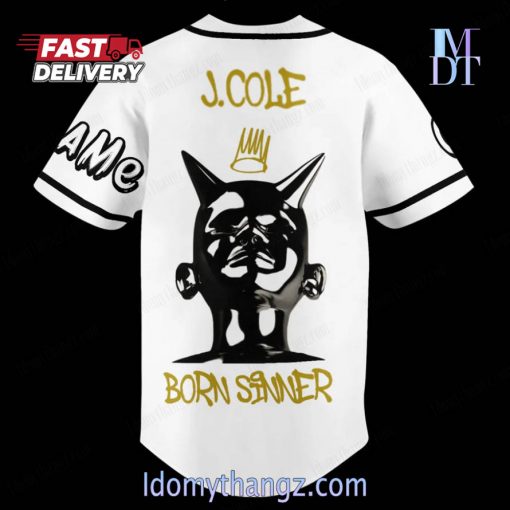 J.Cole Born Sinner Baseball Jersey