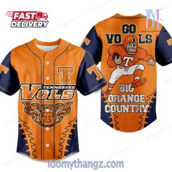 Tennessee Volunteers Go Vols Big Orange Country Baseball Jersey