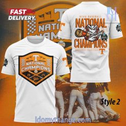 Tennessee Volunteers National Champions NCAA Men’s Baseball College World Series 2024 T-Shirt
