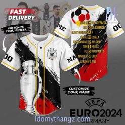 UEFA Euro 2024 Germany Champions Custom Baseball Jersey