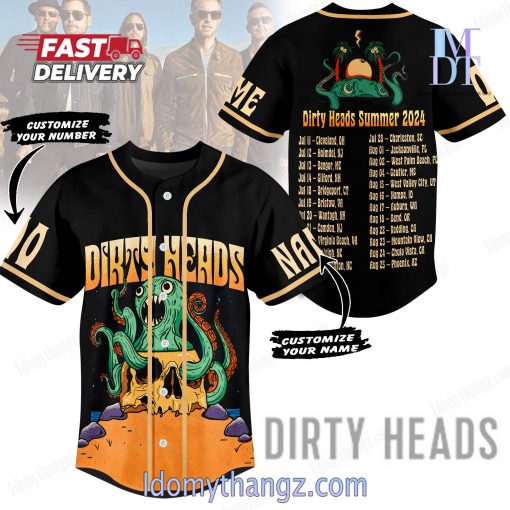 Dirty Heads Summer Tour 2024 Custom Baseball Jersey