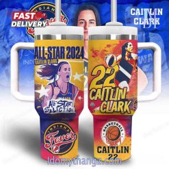 Indiana Fever Caitlin Clark All Star 2024 40 Oz Tumbler