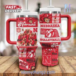 Nebraska Cornhuskers Women's Volleyball 5-Time National Champions Tumbler