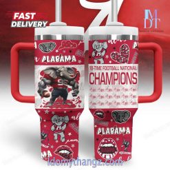 Alabama Crimson Tide 18-Time Football National Champions Tumbler