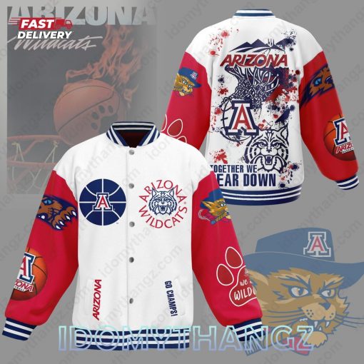 Arizona Wild Cats Together We Bear Down Baseball Jacket