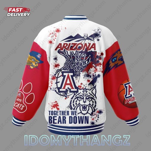 Arizona Wild Cats Together We Bear Down Baseball Jacket