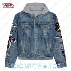 Avenged Sevenfold Blood Heart Hooded Denim Jacket