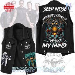 Avenged Sevenfold Deep Inside Sleeveless Denim Jacket