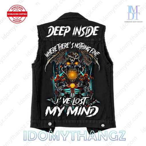 Avenged Sevenfold Deep Inside Sleeveless Denim Jacket