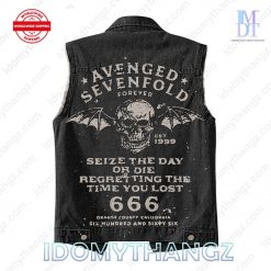 Avenged Sevenfold Seize The Day Sleeveless Denim Jacket