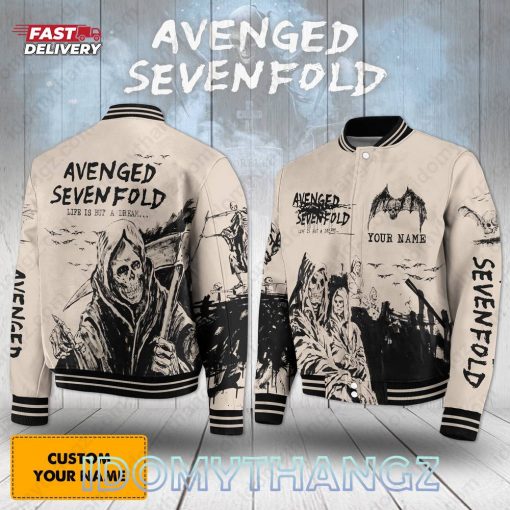 Avenged Sevenfold Skull Baseball Jacket