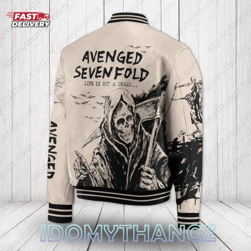 Avenged Sevenfold Skull Baseball Jacket