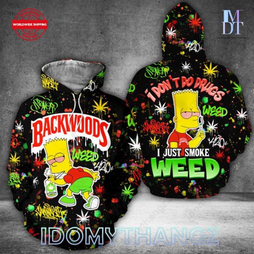 Backwoods Bart Simpson I Dont Do Drug Hoodie