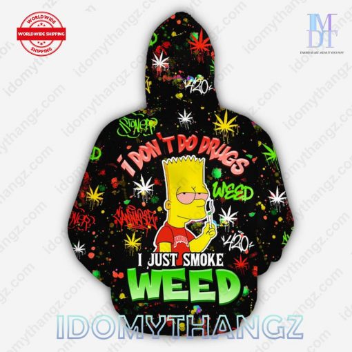 Backwoods Bart Simpson I Dont Do Drug Hoodie