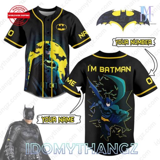 Batman Dark Knight Custom Baseball Jersey