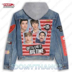 Big Time Rush Gotta Live It Big Time Hooded Denim Jacket