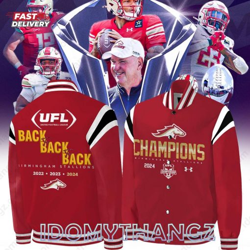 Birmingham Stallion UFL Champion 2024 Baseball Jacket