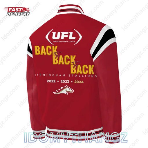 Birmingham Stallion UFL Champion 2024 Baseball Jacket