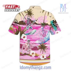 Blink-182 Skeleton Playing Surf Guitar Hawaiian Shirt