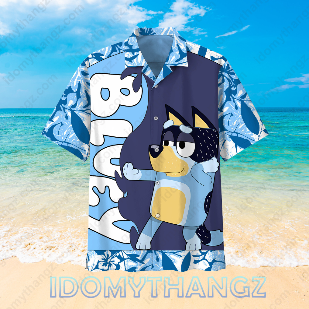 Bluey Hello Summer Hawaiian Shirt 2