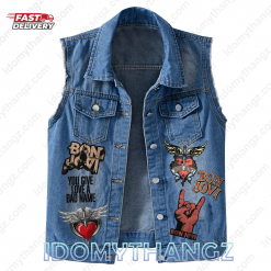 Bon Jovi Forever Sleeveless Denim Jacket 2