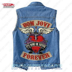 Bon Jovi Forever Sleeveless Denim Jacket 3