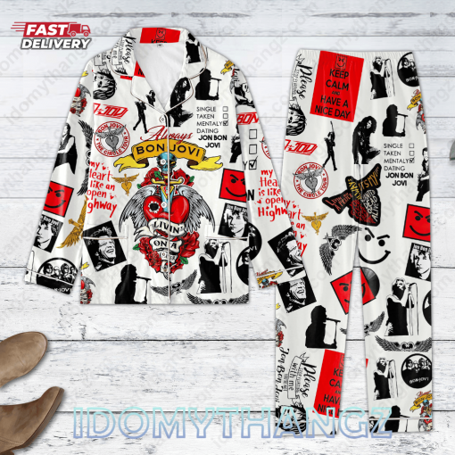 Bon Jovi Its My Life Pajamas Set