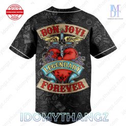 Bon Jovi Legendary Forever 40th Anniversary Baseball Jersey