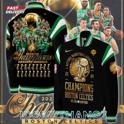 Boston Celtics 18 Time NBA Finals Champions Baseball Jacket