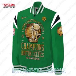 Boston Celtics 18 Time NBA Finals Champions Bomber Jacket