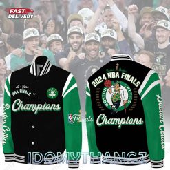 Boston Celtics 2024 NBA Champions Baseball Jacket