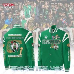 Boston Celtics 2024 NBA Champions Baseball Jacket