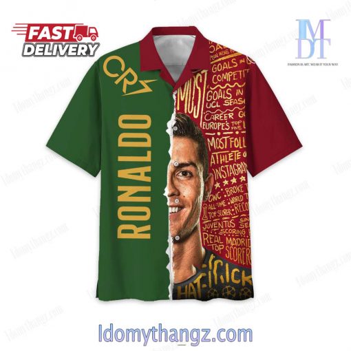 Cristiano Ronaldo CR7 Siuuuu Signature Hawaiian Shirt