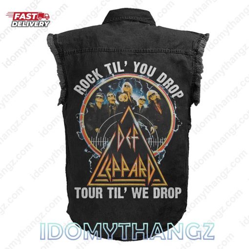 DLPR Rock Til You Drop Sleeveless Denim Jacket