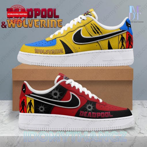 Deadpool Wolverine Red Yellow Limited Edition Air Force 1