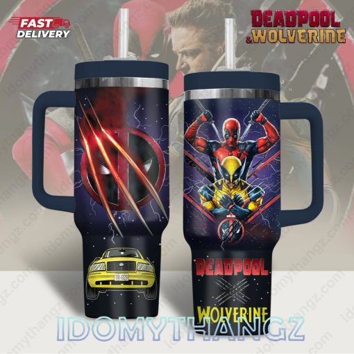 Deadpool & Wolverine The Movie 40 Oz Stanley Tumbler