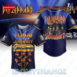 Def Leppard Journey Summer Tour 2024 Baseball Jersey